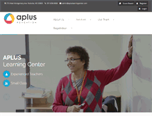 Tablet Screenshot of apluslearningcenter.com